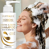 YUITIKUE Keratin & Biotin Hydrating Shampoo | Natural Gentle Formula, Daily Hair Care 150g