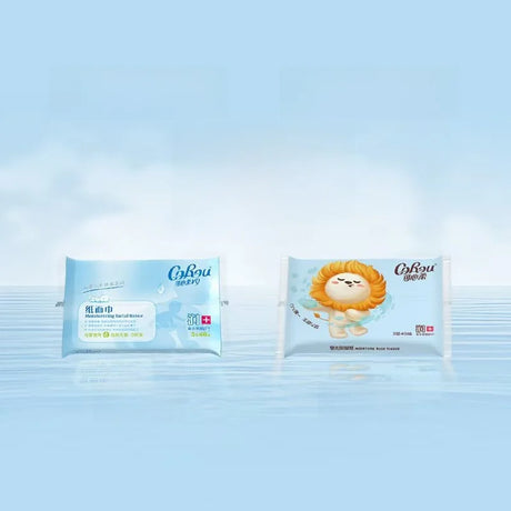 Portable Baby Cloud Soft Towel Moisturizing Cream Paper Towel Dry Wet Use Two Purpose Soft Packaged Facial Towel by Corou