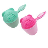 1PC Baby Cartoon Bear Bathing Cup Newborn Kid Shower Shampoo Cup Bailer Baby Kids Shower Water Spoon Bath Wash Cups for 3 Colors