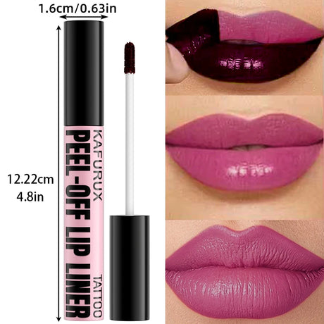 7 Colors Peel Off Lip Stain Reveal Long Lasting Waterproof Pink