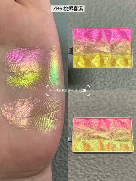 Coldnwild Monochrome Gradual Eye Shadow Chameleon Glitter Blue Purple High Concentration Optical Matching Eyemakeup