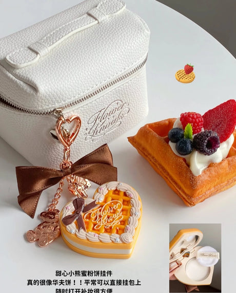 Flower Sweetie Bear Collection Setting Powder 2.5g Pendant Package Hanging Matte Soft Focus Oil Control Makeup Cosmetic