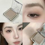 Dream Glittering Purple Eyeshadow Matte/Pearlescent Highlighter Makeup Monochrome Glossy Shiny Smoky Grey Eye Shadow Palette