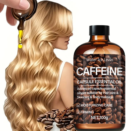 Hair Oil,High Concentration Caffeine Hair Essence,Activate Follicles,Strengthen Roots,Naturally Nourish Dry Hair,Soft Lasting Shine