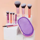 10Pcs/Bag Mini Makeup Brush Set Powder Eyeshadow Foundation Blush Blender Concealer Beauty Makeup Tools Brush Professional