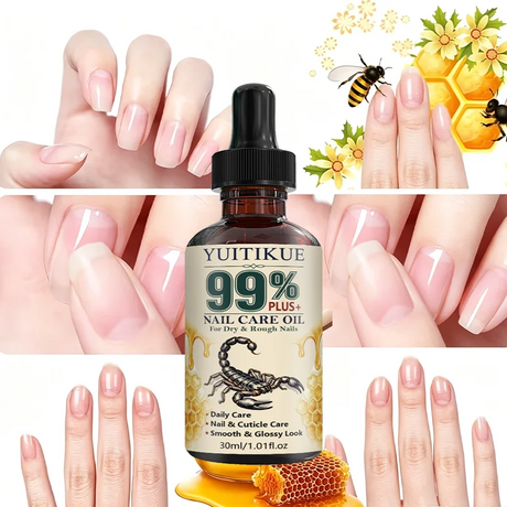 YUITIKUE 99% Plus Nail Care Oil 30ml Moisturizing Cuticle Oil Improve Dry Rough Fingernails Toenails Nail Strengthener