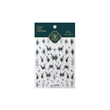 3D Embossed Butterfly Nail Art Stickers Decals Self-Adhesive Nail stickers 5D Black Butterfly Nail Supplies