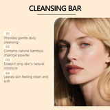 EELHOE Bamboo Charcoal Clean Soap Remove Blackheads Clean Dirt Oil Control Moisturize Shrink Pores Exfoliate Facial Cleans Soap