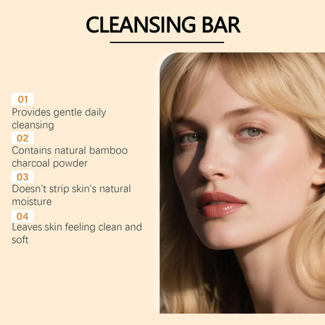 EELHOE Bamboo Charcoal Clean Soap Remove Blackheads Clean Dirt Oil Control Moisturize Shrink Pores Exfoliate Facial Cleans Soap
