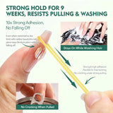 Nailpop SafeDry Eco Quick Dry Nail Glue 6/7ML Strong Hold Low Odor Clear False Nail Tips Adhesive Professional DIY Home 1/2pc