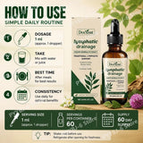 Docteat Lymphatic Drainage Liquid Herbal Extract with Boosts Clarity Supports Energy and Promotes Vitality Easy To Use 60 ML