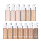 Langmanni 30ml Matte Face Foundation Cream Waterproof  Liquid Foundation Oil Control Cover Base Concealer Makeup Cosmetics