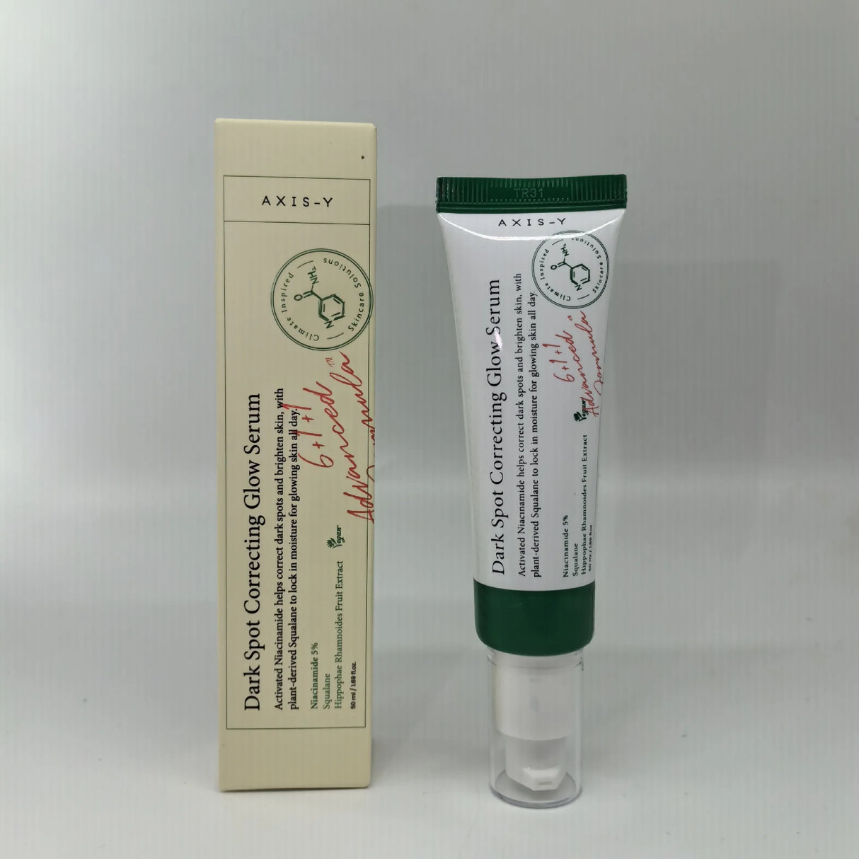 50ml / 1.69 fl. oz AXIS-Y Dark Spot Correcting Glow Serum 5% Niacinamide Face Dark Spot Remover Korean Skin Care