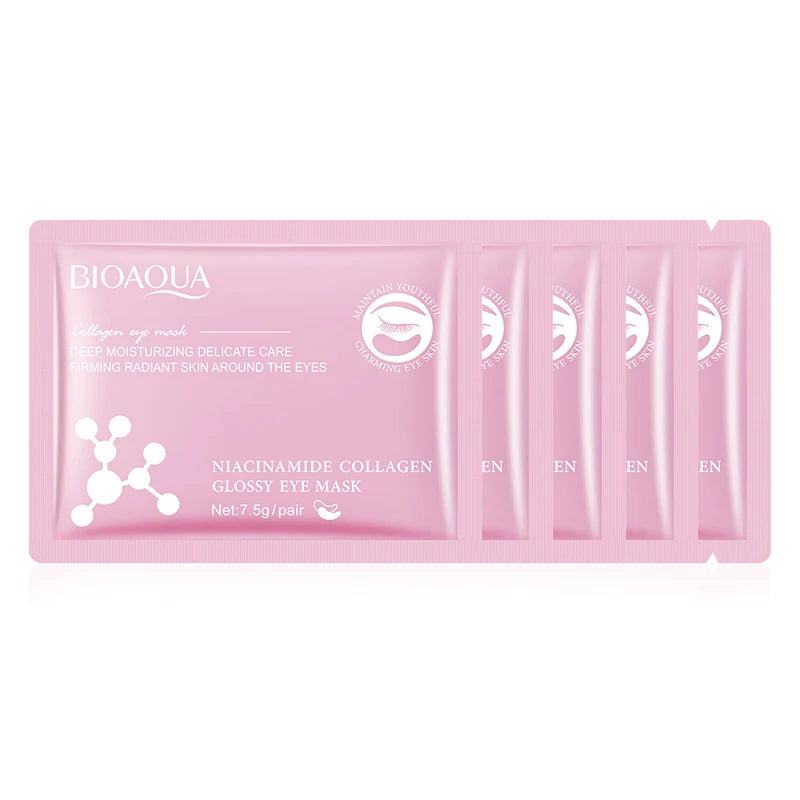 BIOAQUA Snail Crystal Collagen Eye Mask Anti Dark Circles Anti-Wrinkles Moisturizing Whitening Anti-Aging Eye Patches Skin Care