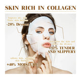10pcs Korean Collagen Anti Wrinkle Facial Mask  Fade Fine Lines Anti Aging Firm Skin Moisturizing Brightening Skincare Mask