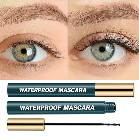 4D Mascara, Black, Waterproof, Ultra-Long, Volumizing, Long-Lasting Smudge-Proof, Perfect Festivals and Special Occasions