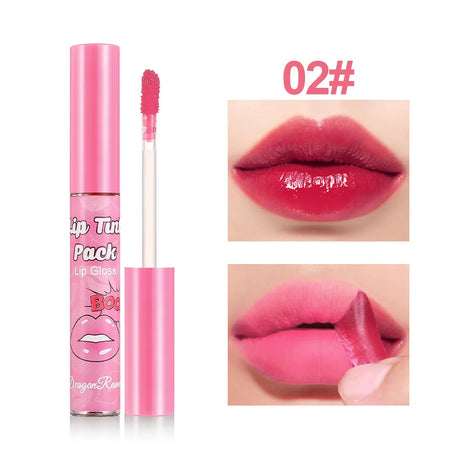 Peel-off Lip Gloss Waterproof Long Lasting Non-Stick Cup Beauty Red Lipstick Matte Rose Tear-off Liquid Tattoo Lip Stain Make Up