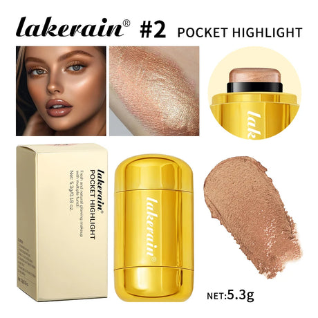 4Colors Highlighter Stick Brightening Skin Tone Contouring Natural Stereo Concealer Blush Multi-Purpose Stick