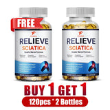 Relieve Sciatica Capsules, Support Lower Lumbar Sciatic, Hip, Thigh, Leg, Foot, Nerve & Joint Health, Relax Muscles, Flexibility