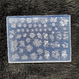 1pc Butterfly Sweater Snowflake 3D Acrylic Mold  Photo Frame  Silicone  Nail Art   Nails DIY  Nail Art Templates Nails  Mold