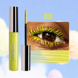 MLSMILE Shiny Pearlescent Colorful Mascara Waterproof Sweat Proof Quick Dry Lasting Matte Blue Mascara Glitter Gold Eyelashes