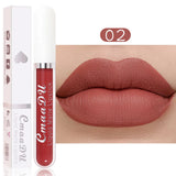 Sexy Long Lasting Velvet Matte Lip Gloss Rose Liquid Lipstick Makeup Women Beauty Red Nonstick Cup Waterproof Lip Gloss 18 Color