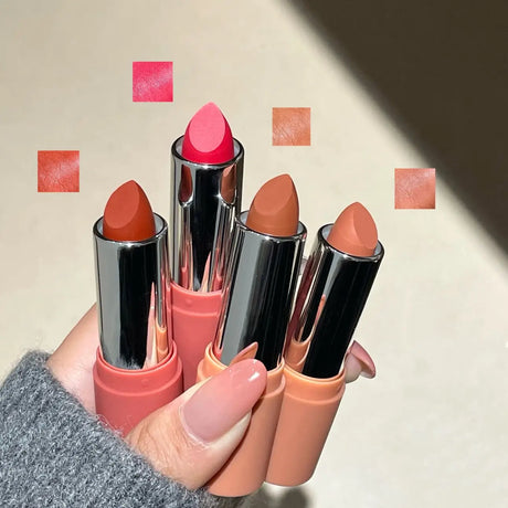 Herorange Sheer Matte Lipstick Soft Texture Non Drying Long Lasting Transfer Proof Natural Tones for All Skin Tones