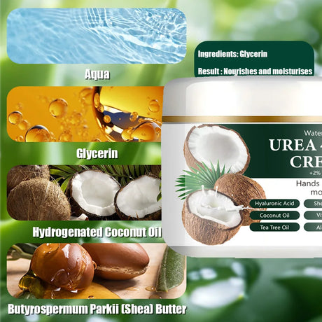 40% Urea + 2% Salicylic Acid Hand and Foot Cream, Highly Effective in Moisturizing, Lightweight and Easily Absorbed, Locks in Moisture, Portable and Ready to Use Anytime, Leaves Hands and Feet Light and Smooth