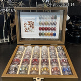 High-End Nail Art Set, 24 Colors Moonlight Mirror Powder Kit, Ultra-Fine Glitter, Japanese Style, Perfect for All Occasions