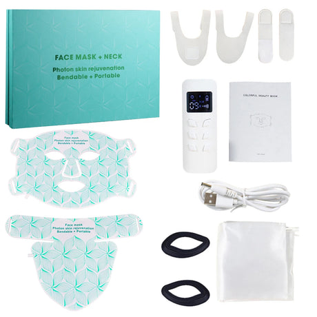 Ubilli Silicone Led Face Mask 8 Colors Red Light Therapy Infrared Flexible Soft Mask Led Therapy Anti Aging Advanced Photon Mask