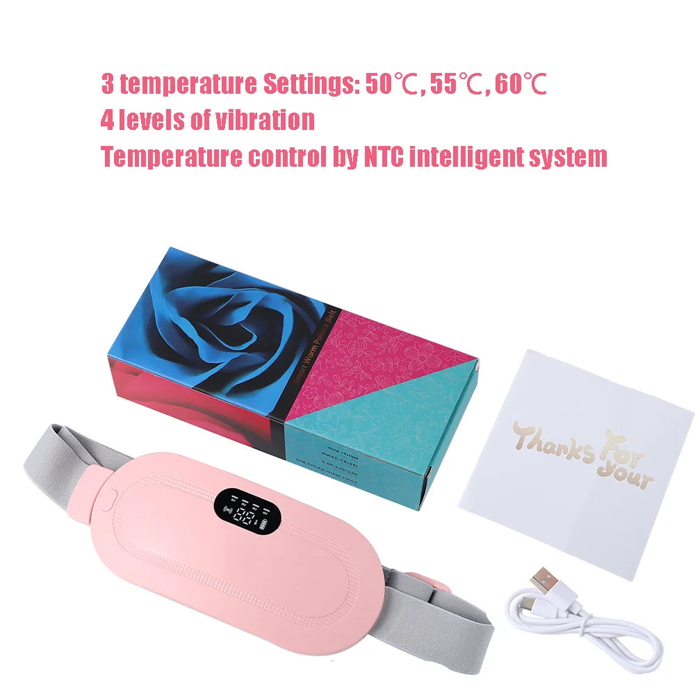 Menstrual Heating Pad Smart Warm Palace Belt for Relieving Waist Pain During Menstruation Heating Abdominal Waist Massage Tools