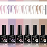 TARTU 6pcs 8ml Cat Eye Gel Nail Polish Set, 6 Colors Gel Polish Kit, Soak Off for Uv/Led, for Salon and Nail Art DIY At Home