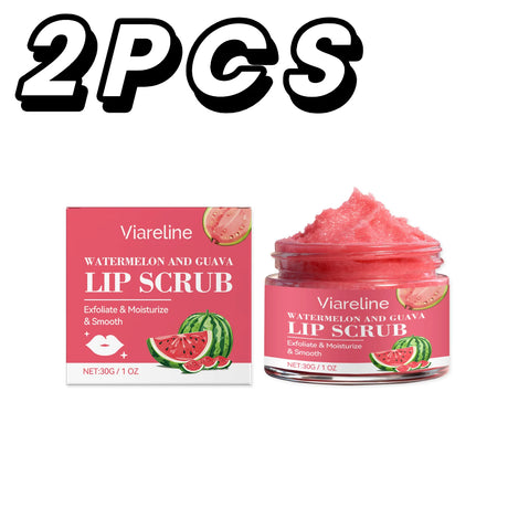 Watermelon Guajava Lip Scrub Natural Fruit Inspired Formula Smoothing Brightening Care For Dry Cracked Lip Repair K-Beauty Care