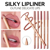 Matte Lip Liner Pencil Nude, Long-Lasting Waterproof, Smudge-Proof, Precise Outline, Smooth Creamy Formula