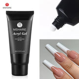 MSHARE Poly Nails Acryl Gel 60ml Builder UV Led Acrylgel Nails Extensions Acrylic Pink White Clear Acrylatic Hema Tpo Free Gel