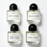 BYREDO Unisex Eau De Parfum Perfume Set 4-Piece - Mojave Ghost Rose of No Man's Land Super Cedar Gypsy Water Luxury Fragrance