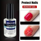 Crack-Free Nail Glue Remover, Non-Damaging Cuticle Oil, Acetone-Free Nail Polish Remover for Light Relax Nails