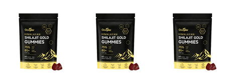 Himalayan Shilajit Gold 60 Gummies Minerals Formula Supports Energy Boost & Body Vitality Natural Nutritional Dietary Supplement