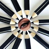 1-20Pcs Waterproof Eyeliner Pencil Long-Lasting High Pigmented Black Wooden Eyeliner Eyebrow Pen Hard Refill Smooth Eyes Makeup