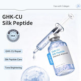 GHK-Cu Blue Copper Silk Peptide Ampoule Serum Moisturizing Firm Revitalize Boost Skin Elasticity Repair Skin Barrier