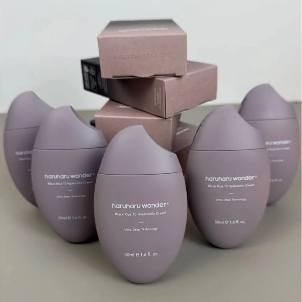 Haruharu Wonder Black Rice 10 Hyaluronic Acid Cream Improve Uneven Skin Tone Balance PH Strengthen Skin Barrier And Elasticity