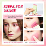 ibcccndc Rotating Blush Cream Tinted Moisture Stick Naturally Long-lasting Moisturizing Waterproof And Non-Removing Orange Blush