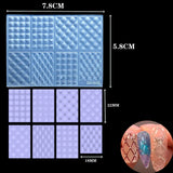 1pc Butterfly Sweater Snowflake 3D Acrylic Mold  Photo Frame  Silicone  Nail Art   Nails DIY  Nail Art Templates Nails  Mold
