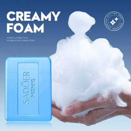 Men'S Three In One Bath Perfume Soap Witch Hazel Aloe Moisturizing Oil Control Vegetable Essential Oil Soap Facial Cleanser Hand
