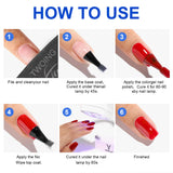 TWOING 15ml New Super Shine Top Coat Gel Nail Polish Diamond Topcoat No Wipe Sealer Gel Finish Manicure Nail Art Salon Quality