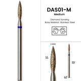 Diamond Ceramic Nail Drill Bits Milling Cutter For Manicure Left Right Rotary Cuticle Files Buffer DIY Nails Accessories Tools