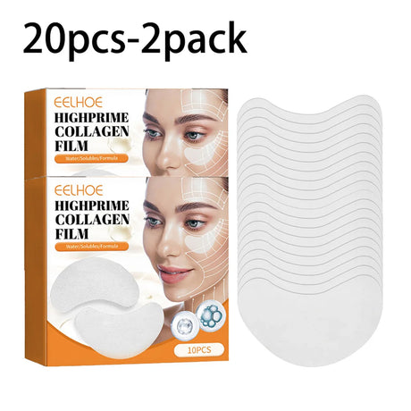 EELHOE Collagen Water Soluble Eye Mask Remove Bags Dark Circles Anti Wrinkle Firming Patches Lifting Skin CarePatch 10/2pcs/Box