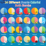 Bath Bombs for Kids with Toy Inside, 24 Pcs Natural and Organic Bubble Bath Bombs with Glow-in-The-Dark Surprise Inside