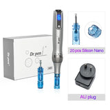 Authentic Dr pen Ultima M8S With 22 pcs Needle Pin Microneedling Pen Wireless Derma Pen Beauty Machine needle length 0.25 mm