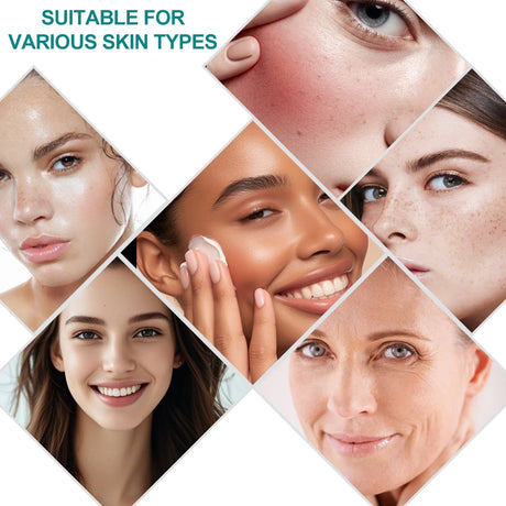 Hyaluronic Acid Moisturizing Cream, Deep Moisturizing Skin, Increase Skin Elasticity, Easy to Absorb, Non-Greasy, Transparent